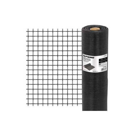 Malla Mosquitera, Fibra De Vidrio, Negra, 0.90 x 30 m