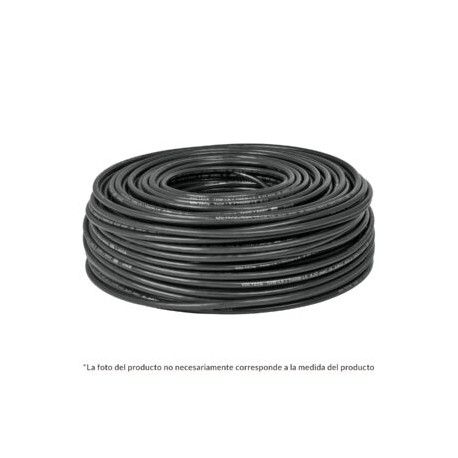 Cable THHW-LS, 12 AWG, color negro rollo 100 m