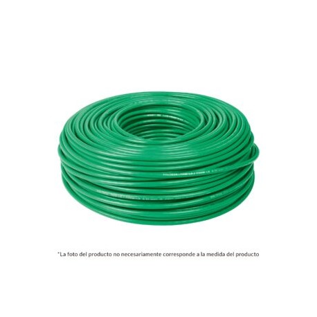 CABLE THHW-LS, 12 AWG, COLOR VERDE ROLLO 100 M